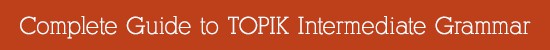 Complete Guide to TOPIK Intermediate Grammar
