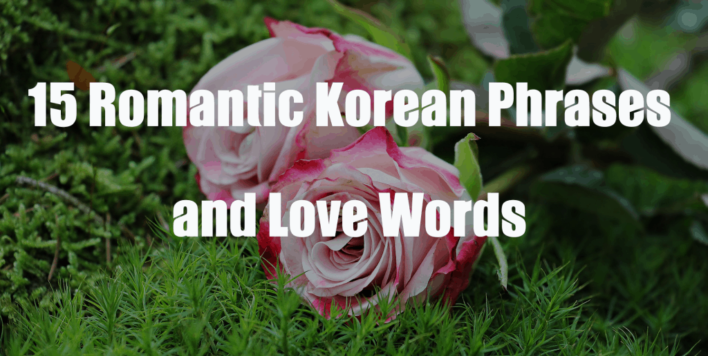 15 Romantic Korean Phrases and Love Words